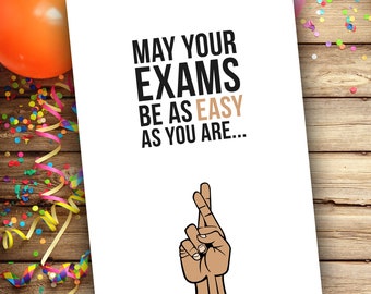 Congratulations card, Graduation,  Exam Success, Greeting Card, Card for her, for him, Card for her, Card for him