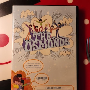 Rankin/Bass' The Osmonds 5 episode on dvd-r plus 1974 network episode in black and white with color commercials