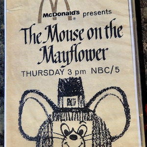 Rankin/Bass&#39; the Mouse on the Mayflower hosted by Ronald McDonald dvd-r
