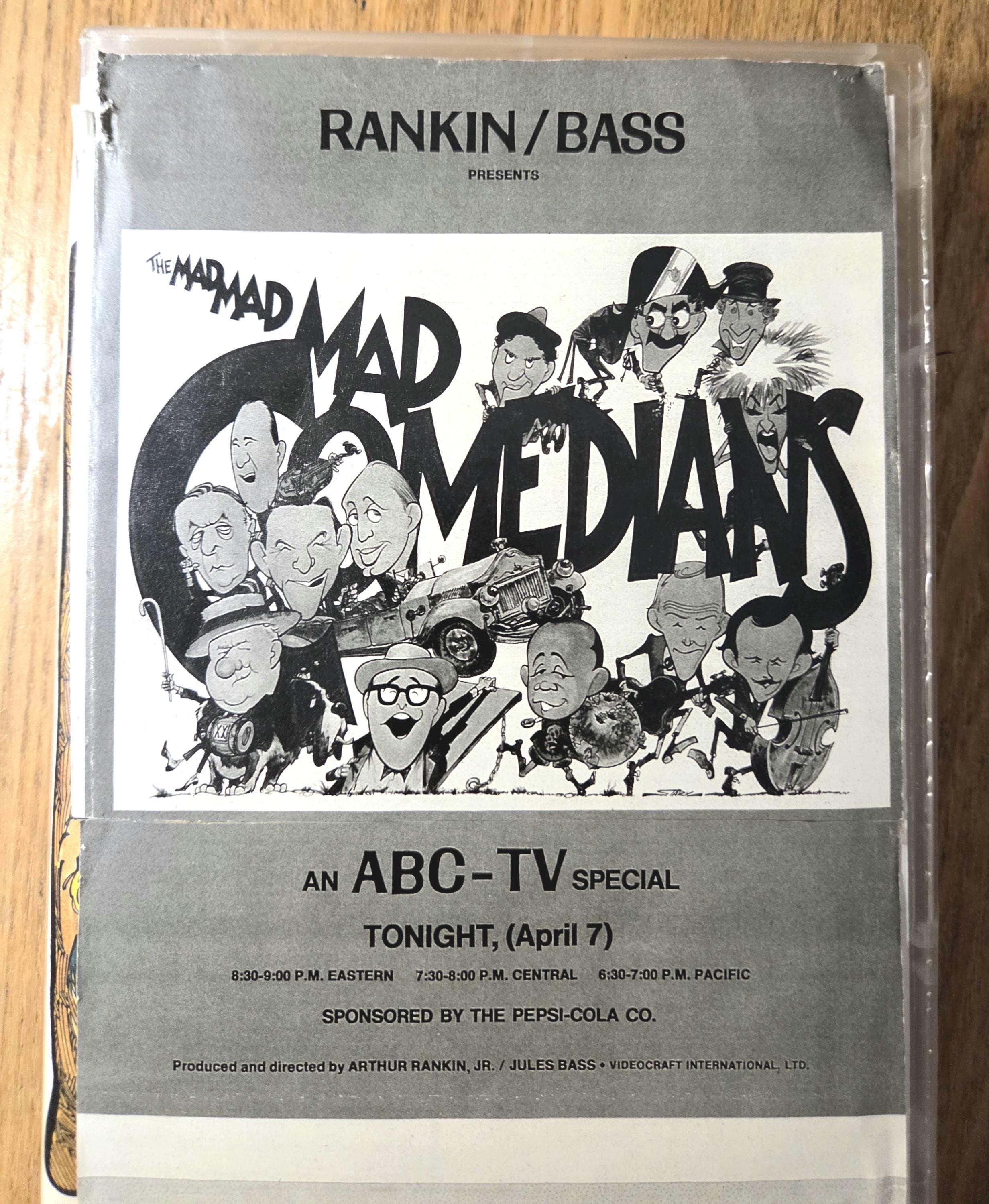 Rankin/bass' Mad Comedians DVD: 1970 Animated Special - Etsy