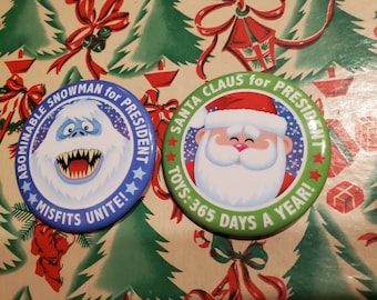 62nd Anniversary! Rankin/Bass' Rudolph the Red-Nosed Reindeer button set