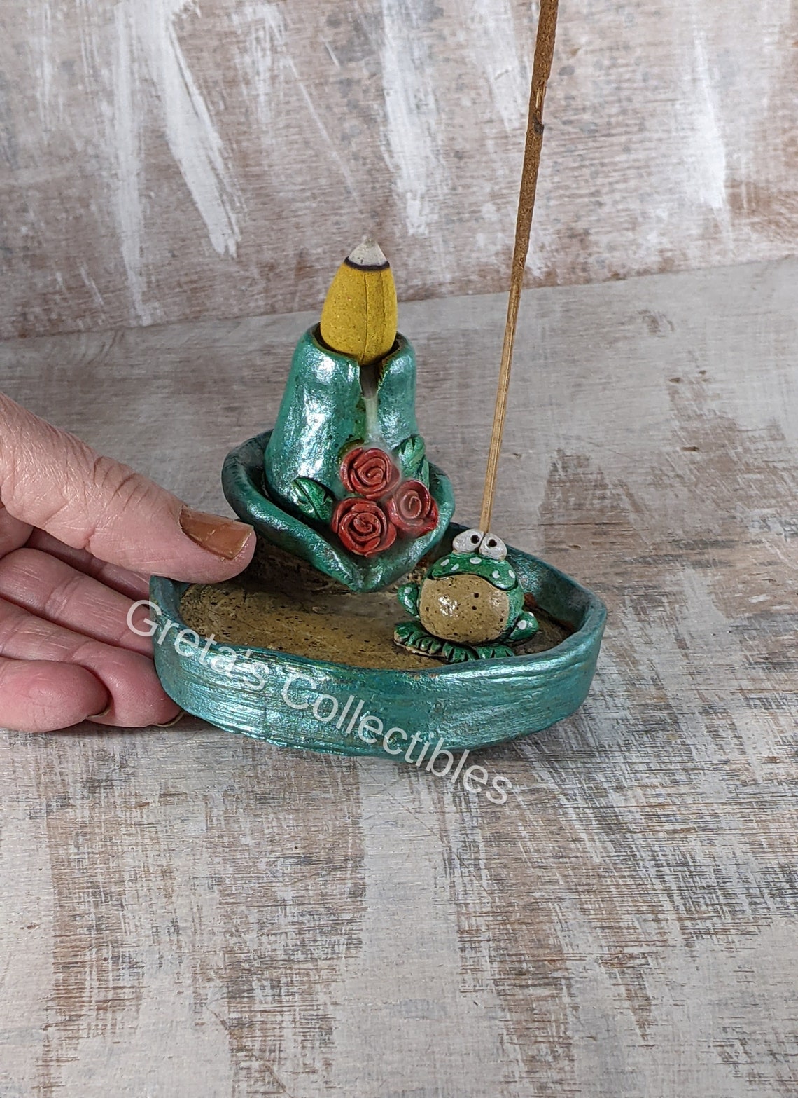 Frog Backflow Burner Housewarming Gift Incense Holder Frog Etsy
