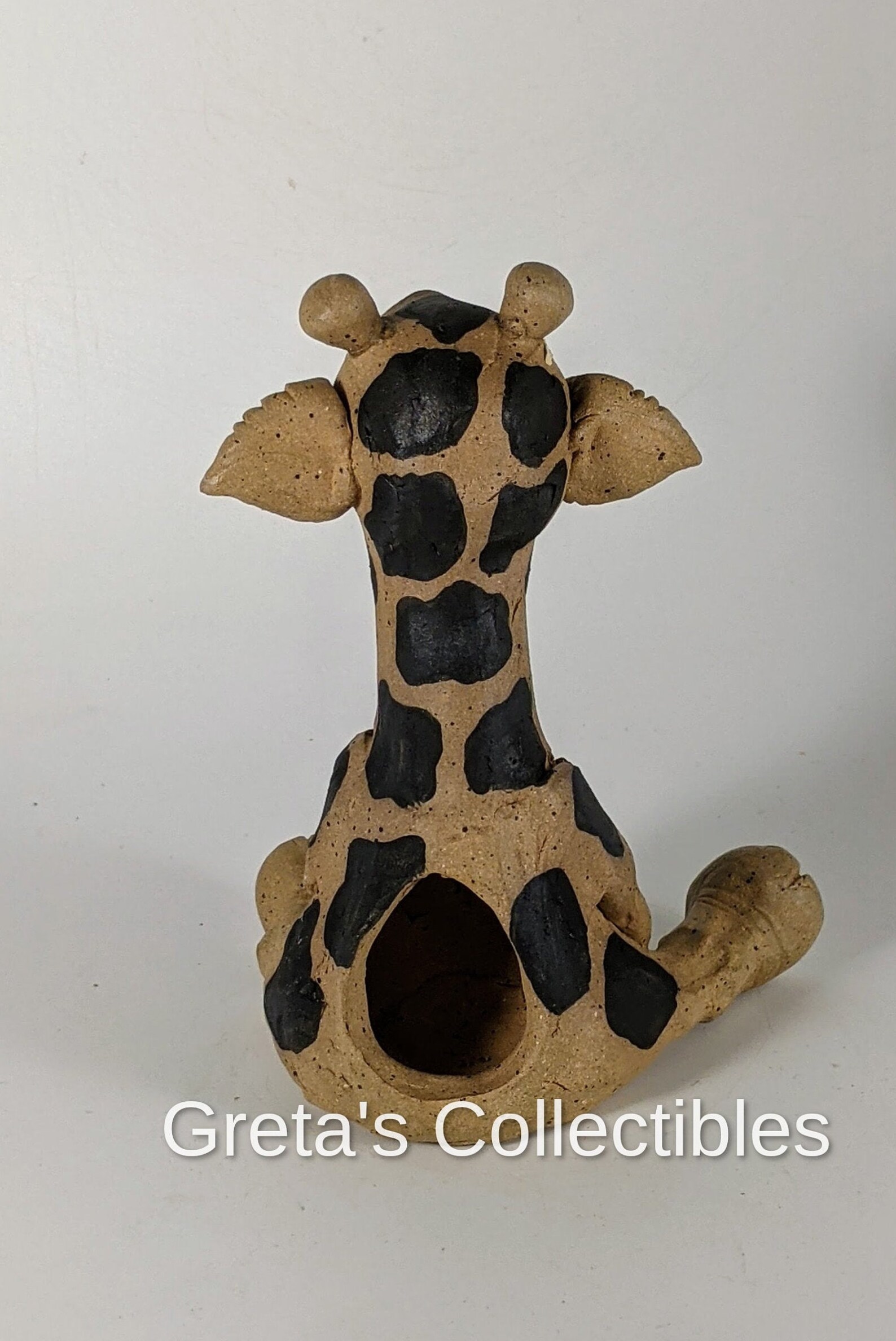 Ceramic Giraffe Handmade Giraffe Figurine Incense Burner Etsy