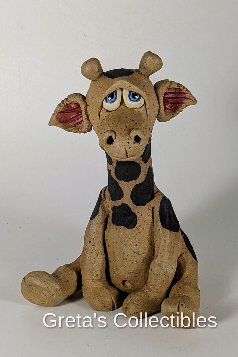 Ceramic Giraffe Handmade Giraffe Figurine Incense Burner Etsy