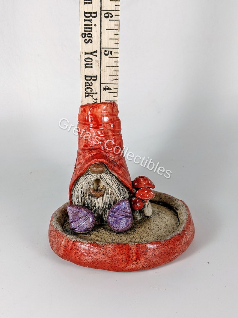 Gnome Incense Burner Housewarming Gift Incense Holder Gnome Etsy