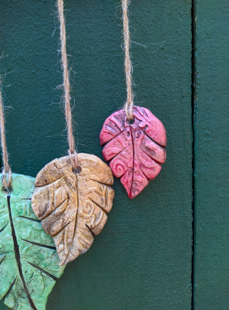 Leaf Mobile Ceramic Leaf Mobile Handmade Mobile OOAK Yard Etsy