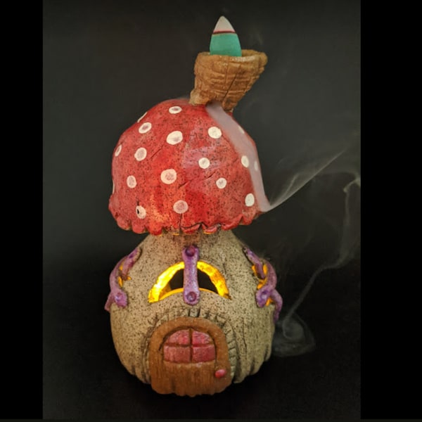 Fairy House Incense Burner Etsy