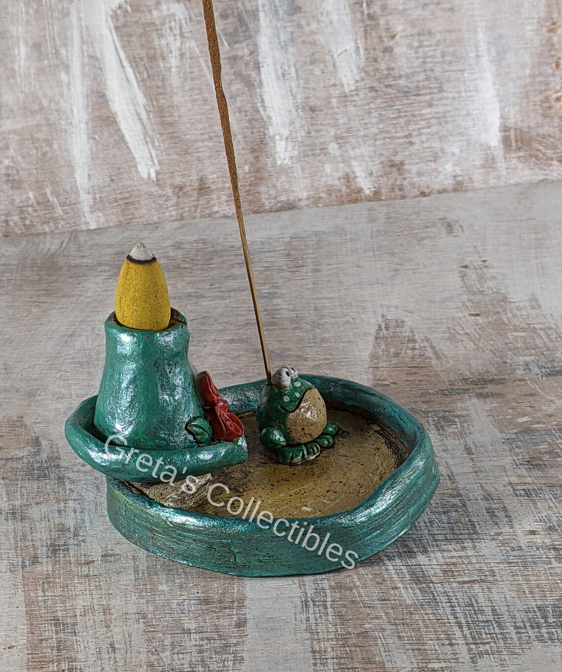 Frog Backflow Burner Housewarming Gift Incense Holder Frog Etsy