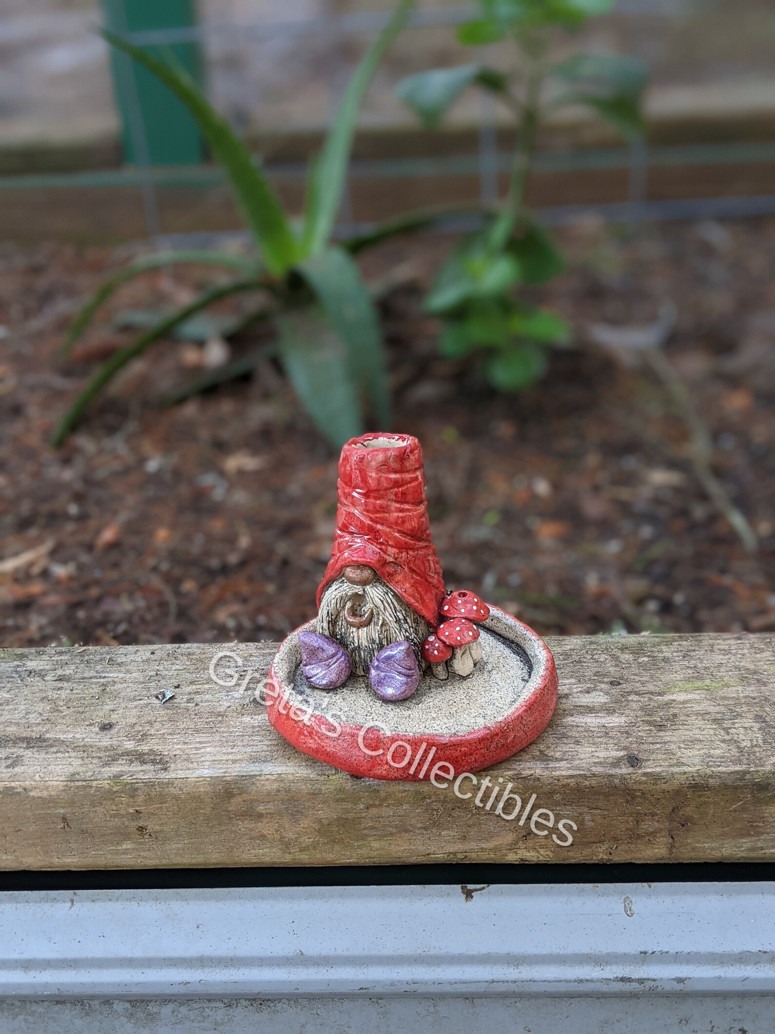 Gnome Incense Burner Housewarming Gift Incense Holder Gnome Etsy