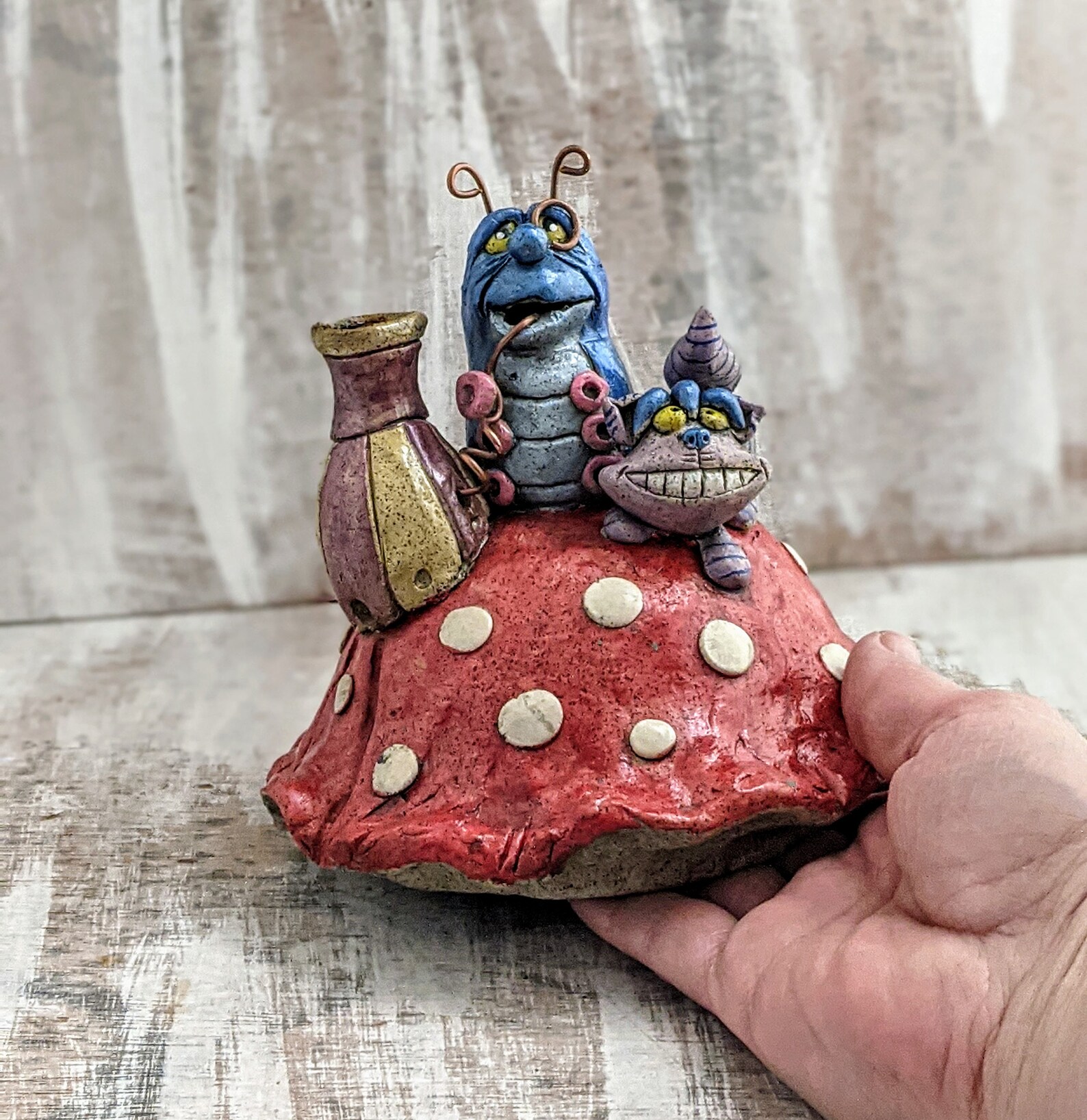 Alice in Wonderland Diffuser Top Absolem Cheshire Cat Etsy