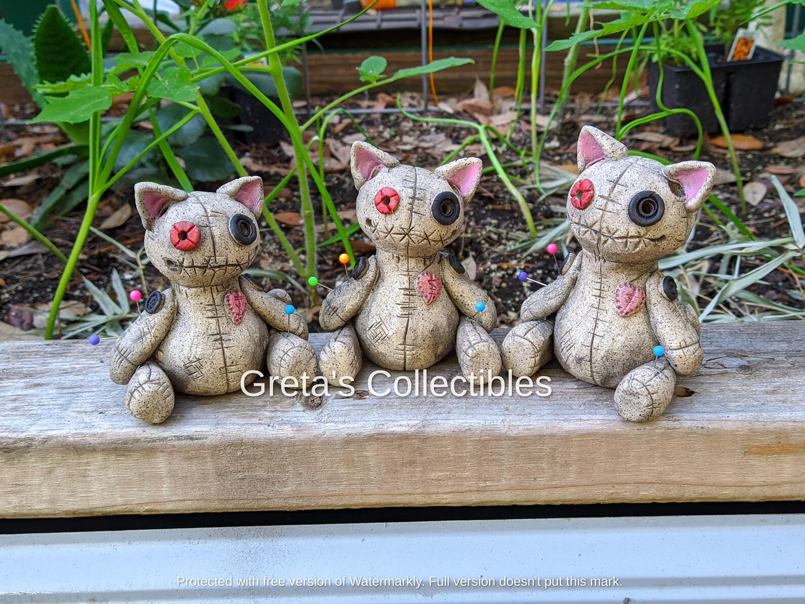 Voodoo Cat, Handmade Cat, Smoking Voodoo Cat, Incense Burner, Ceramic ...