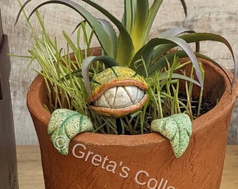 Audrey Plant Buddy, Little Shop of Horrors, Garden Art, Home Decor, Audrey Art, Whimsical Audrey, Handmade Audrey, Garden Lover&#39;s Gift, OOAK