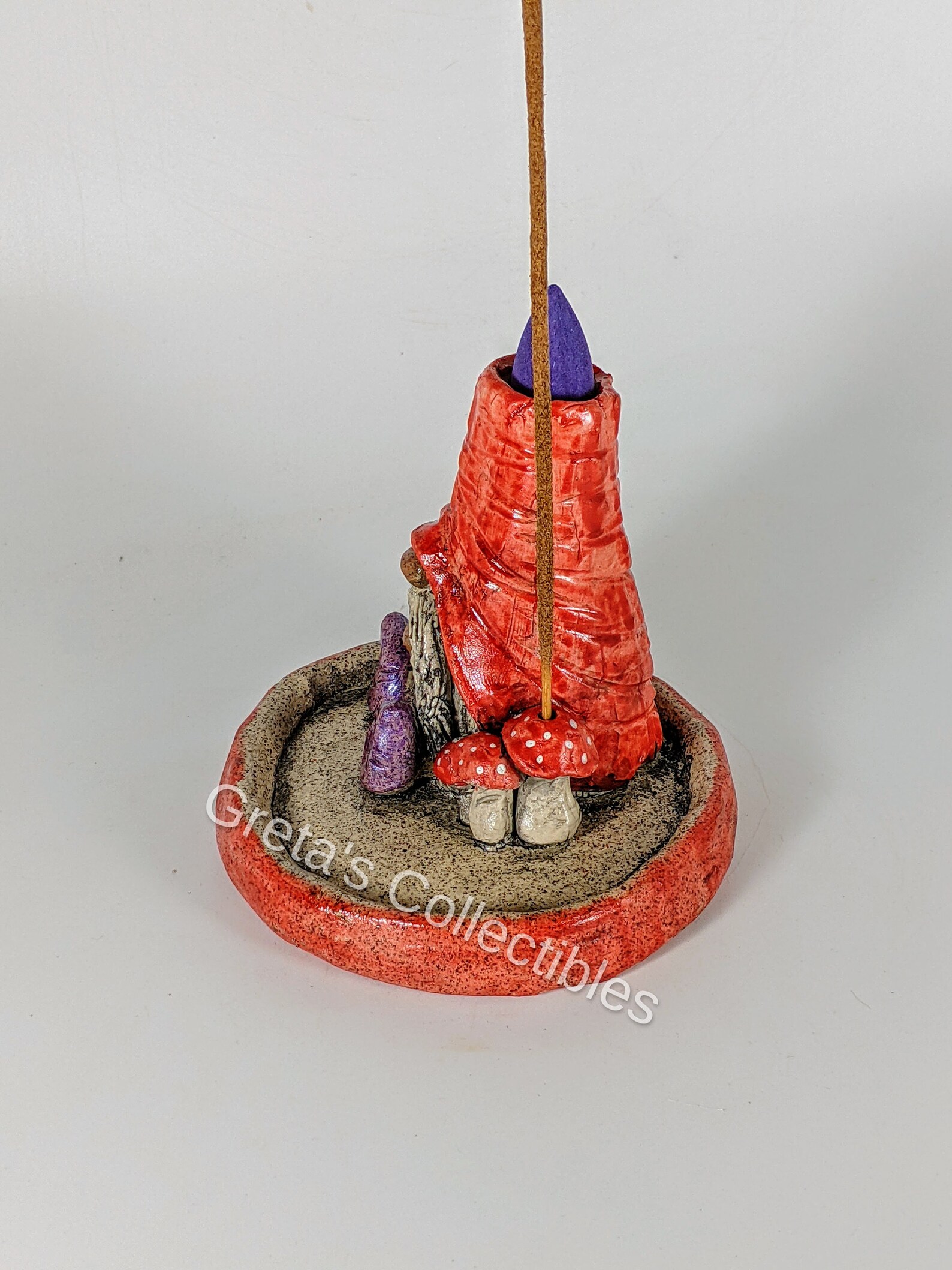 Gnome Incense Burner Housewarming Gift Incense Holder Gnome Etsy
