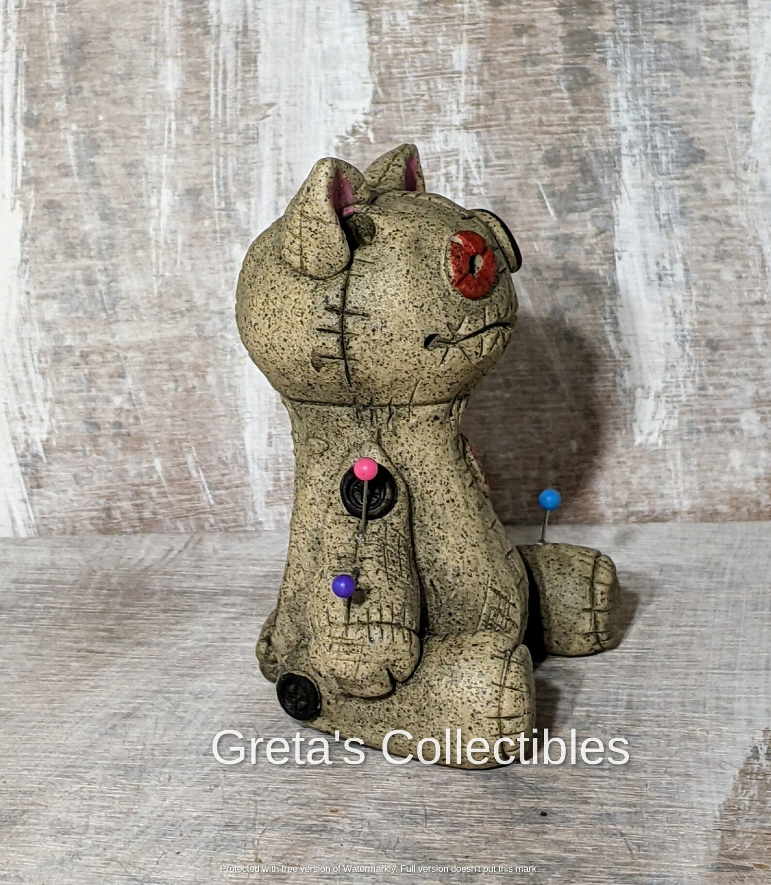 Voodoo Cat, Handmade Cat, Smoking Voodoo Cat, Incense Burner, Ceramic ...