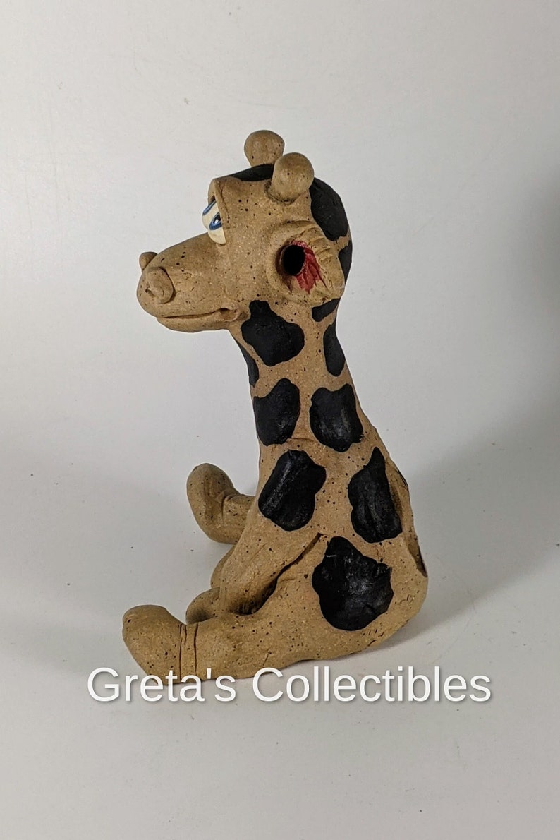 Ceramic Giraffe Handmade Giraffe Figurine Incense Burner Etsy