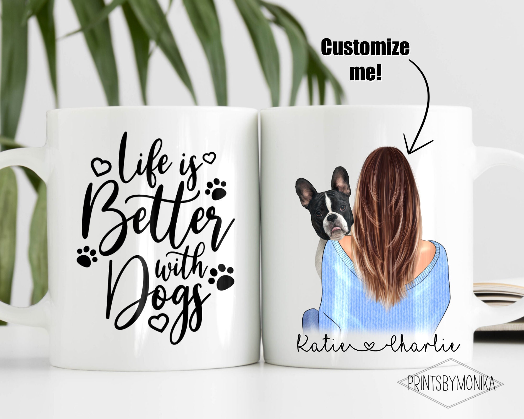 Personalized Dog Coffee Mug Life is Better With Dogs Dog Etsy UK