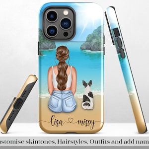 Coque de portable robuste personnalisée pour chien Coque de portable personnalisée pour propriétaire de chien Coque personnalisée pour iphone pour animal de compagnie Coque samsung fine pour chien pour Iphone 16