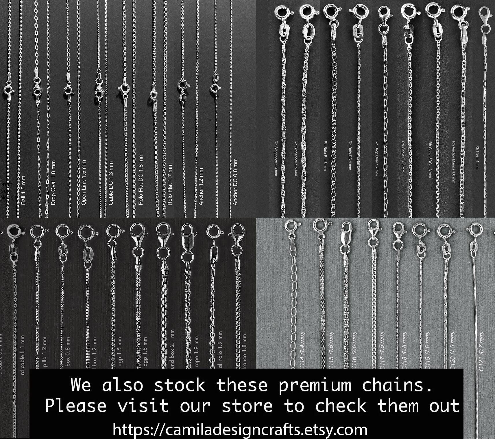 1.9mm Open Rolo Circle Chain Necklace In .925 Sterling Silver - Italian Made, Lobster Clasp, 16-30 Inch Length