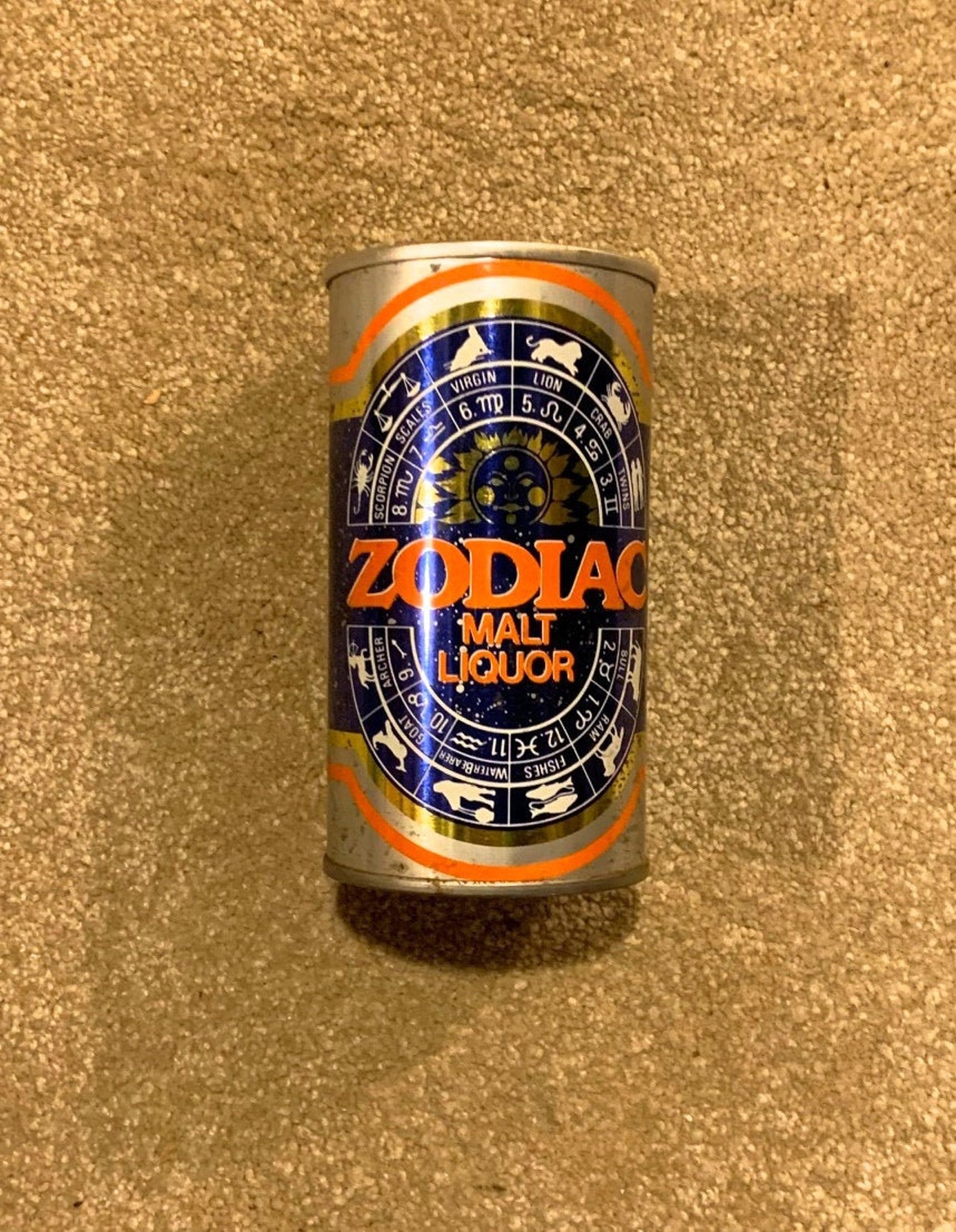 Vintage Steel Beer Can Zodiac Malt Liquor 12 Oz B1 Etsy