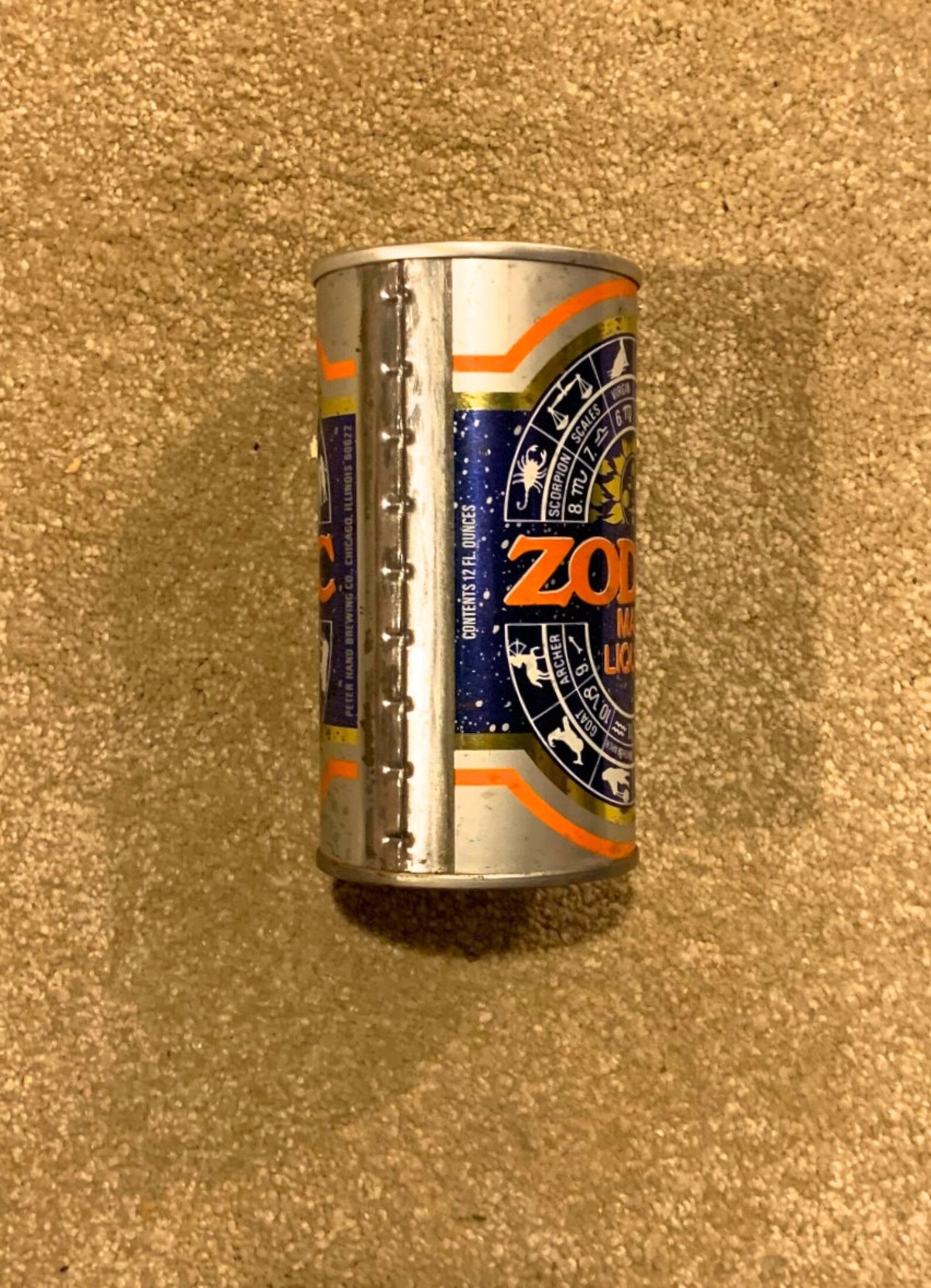 Vintage Steel Beer Can Zodiac Malt Liquor 12 oz B1 Etsy España