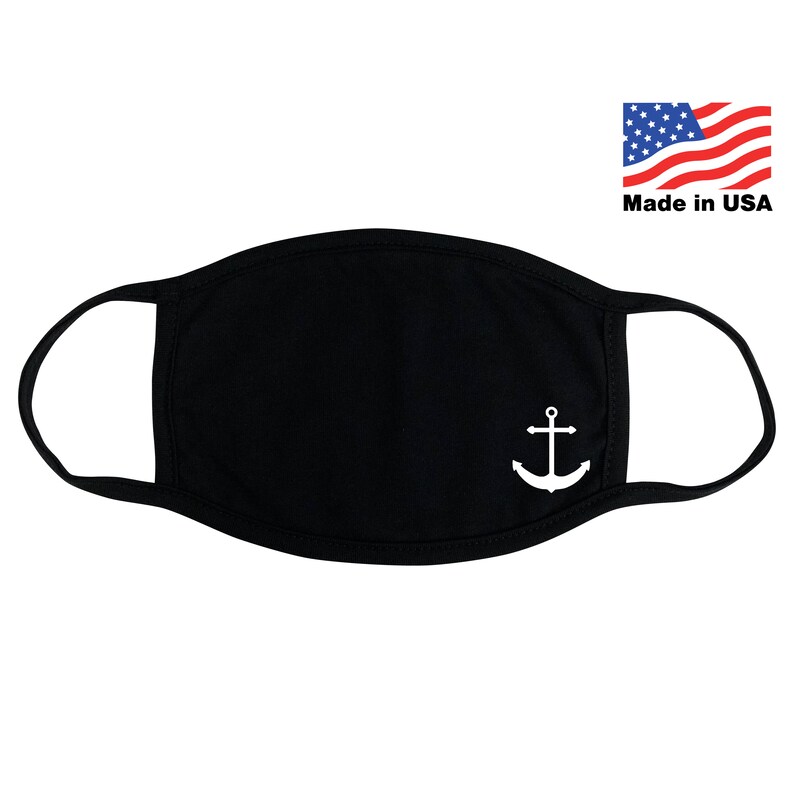 US Navy Face Mask Black Military Veteran Reusable High Quality Etsy
