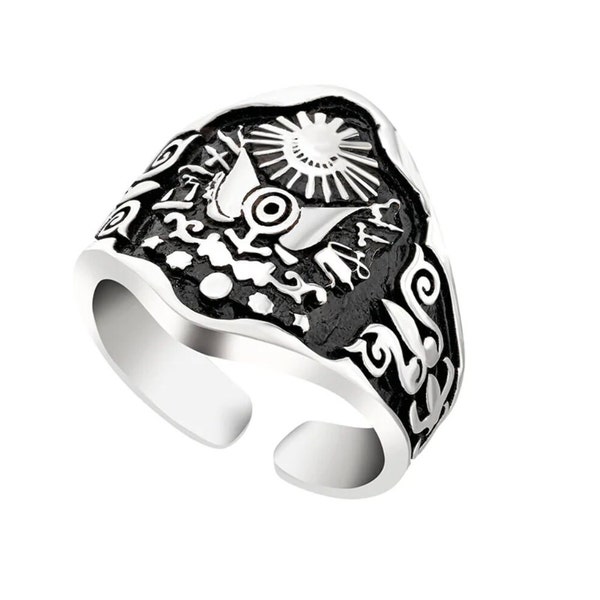 Herrenring 925 Silber Ottoman Ring II