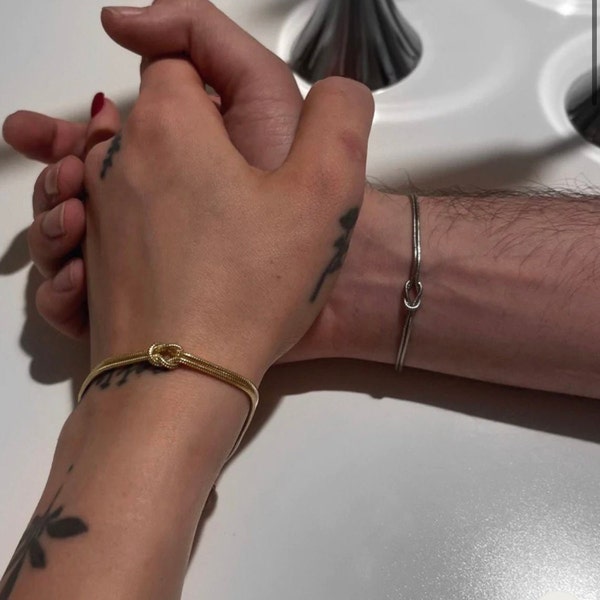 Couple Partner Armband Infinity Knoten armkette