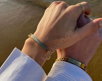 Partnerarmband mit Gravur Couple Goals MR124 / MR125