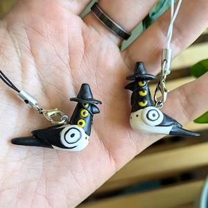 Amuletos de argila artesanais da Sussie e companheiros de mesa | Pássaro de três olhos | Pássaro demônio fofo | Kpop | KPDH