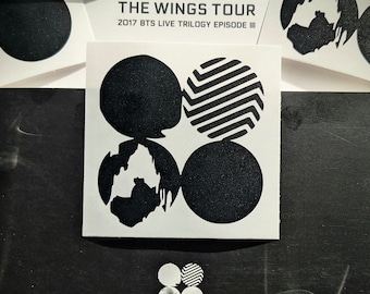 Decalcomania in vinile con ali BTS