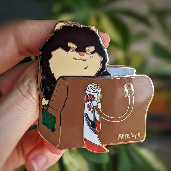 Yeontan's Mute Bag BTS Enamel Pin | Mute Boston Bag | Tannie Pin | Taehyung's Dog