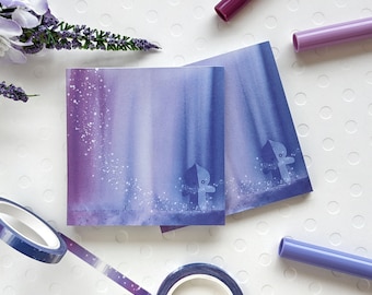 Mystical Van BTS Memo Pad & Washi Tape Set | 3x3 | 5mm x 10m