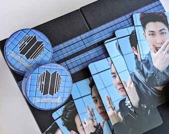 Cinta adhesiva Washi Proof Grid BTS de 15 mm x 10 mm