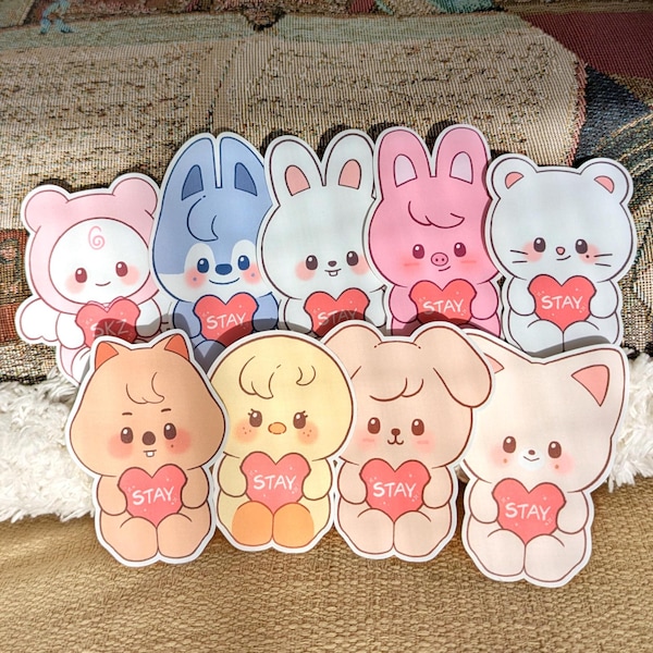 Stay in Our Little House SKZOO Vinyl Stickers | Stay Angel | Stray Kids Sticker | 8th Anniversary | 6th Fanmeeting | SKZ