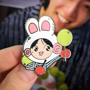 Bunny Cake Kook BTS Enamel Pin | Jeon Jungkook | Birthday Live