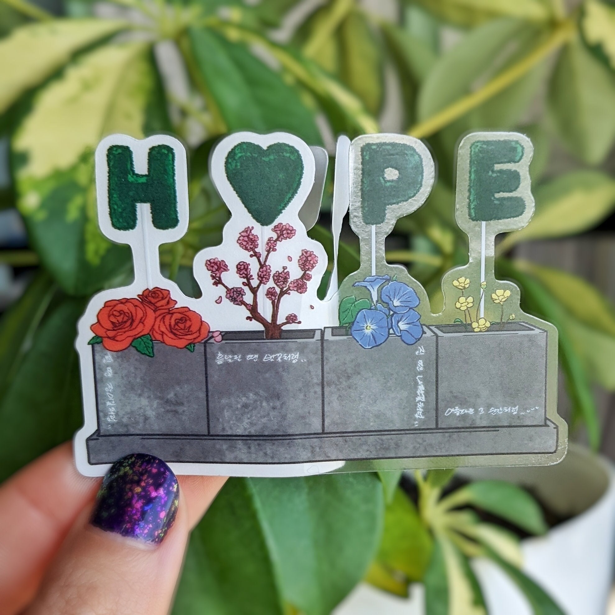 J-hope Hope Pot Set Sticker clear BTS Sticker Magic Shop - Etsy