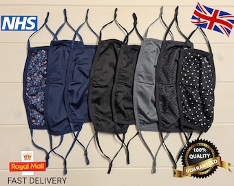 Hight calidad máscara facial 3ply mujeres MASKS entrega rápida lavable y reutilizable Reino Unido