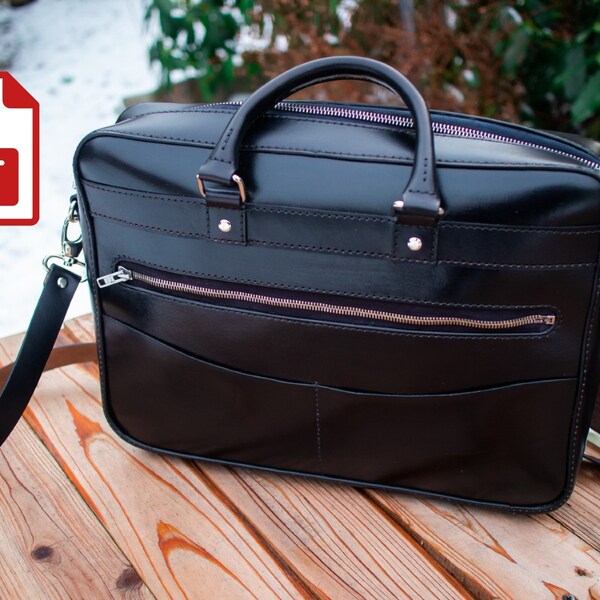 Leather Briefcase Etsy
