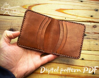Patrón de tarjetero de cuero - Cartera de cuero