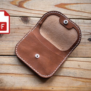 Cartera minimalista para hombre, tarjetero para mujer, cartera fina, cartera para hombre, cartera para mujer, monedero, cartera clásica marrón, regalo perfecto