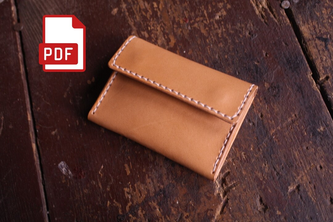 Business Card Holder Pattern Leather Pattern Business Card Etsy