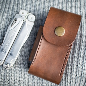 Custodia Leatherman Surge marrone scuro, custodia Leatherman Wave, custodia Leatherman Charge, custodia in pelle per Leatherman