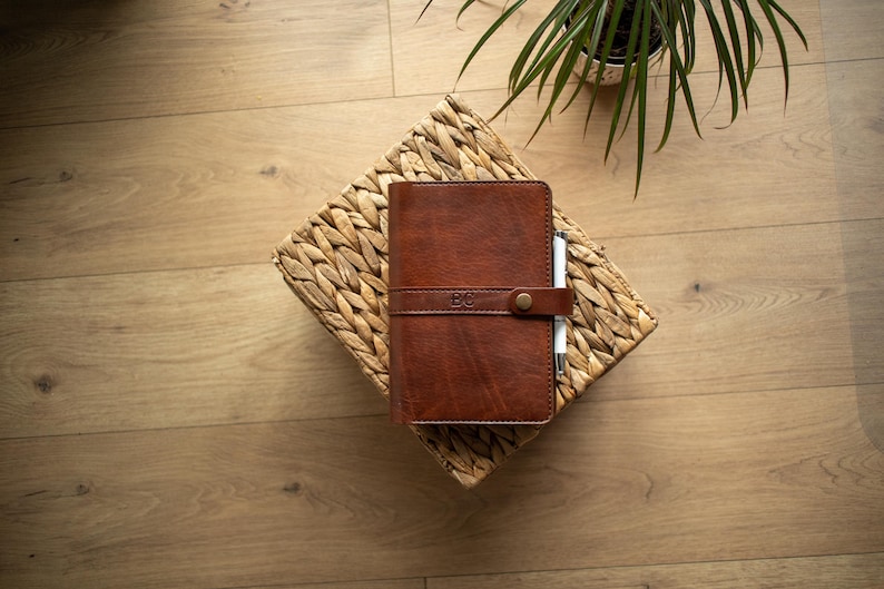 Leather Cover for Notebook A5, Notebook Case , Leather Pattern, Digital ...