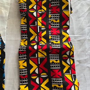 Africa print matching set for boy, two piece shirt and trousers set, Ankara clothing for kid, Kente shirt and pants for toddler image 6