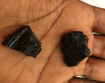 Raw black tourmaline for empath, Black tourmaline free shipping, tourmaline mineral, black stone, healing and ritual stone, negative energy