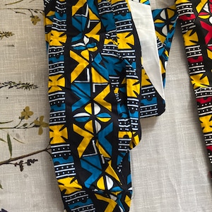 Africa print matching set for boy, two piece shirt and trousers set, Ankara clothing for kid, Kente shirt and pants for toddler image 8