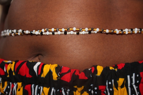 Buy Handmade Waist Bead, Body Jewelry, Belly Beads, African Waist Beads,  Bead Jewelry, Custom Colors Order Online in India 