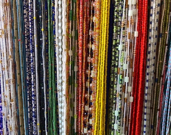 Authentic waist beads for women, African waist beads, 45 inches crystals waist beads , belly beads SALE