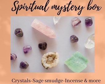 Spiritual mystery box, healing tumble stone for you, mystery crystal box, intuitively picked for you, genuine healing crystals and stones