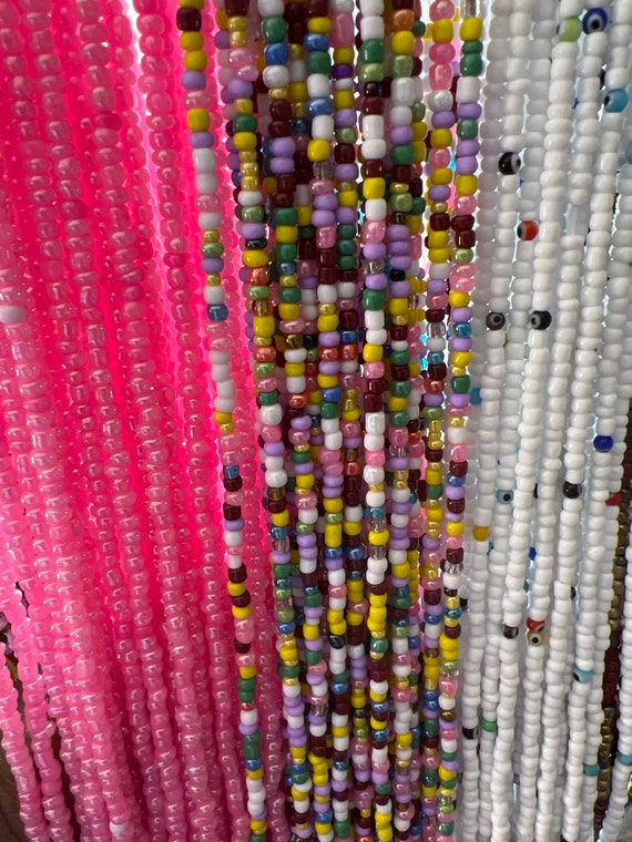 Authentic Waist Beads for Women, African Waist Beads, 45 Inches Crystals Waist  Beads , Belly Beads SALE 